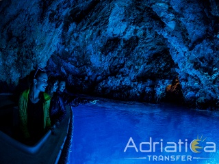 Blue cave boat tour
