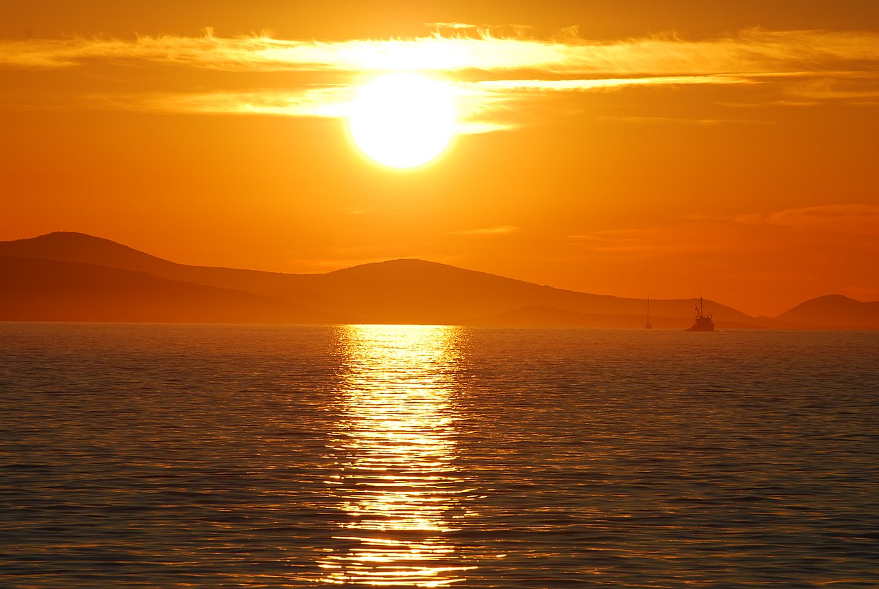 sunset in Zadar